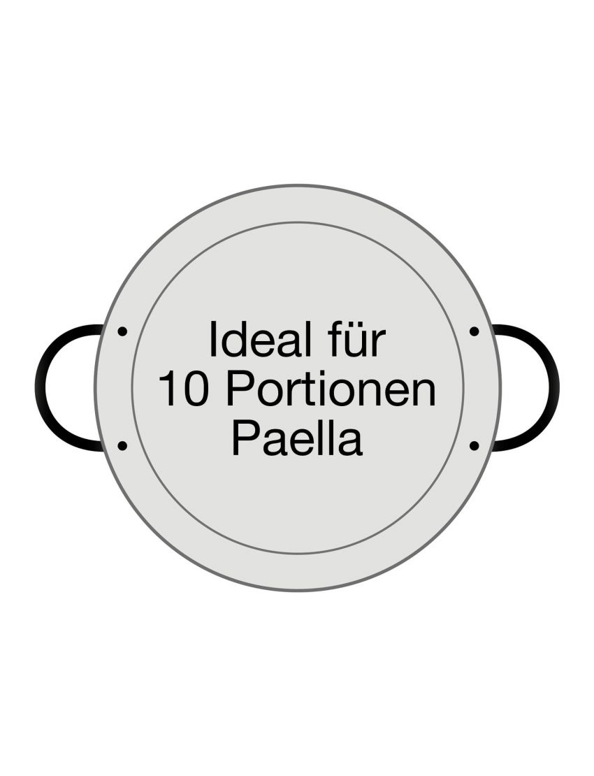 Polished steel paella pan Ø 42 cm
