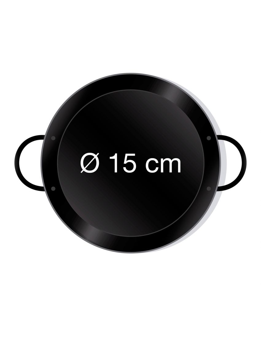 Enamelled paella pan Ø 15 cm