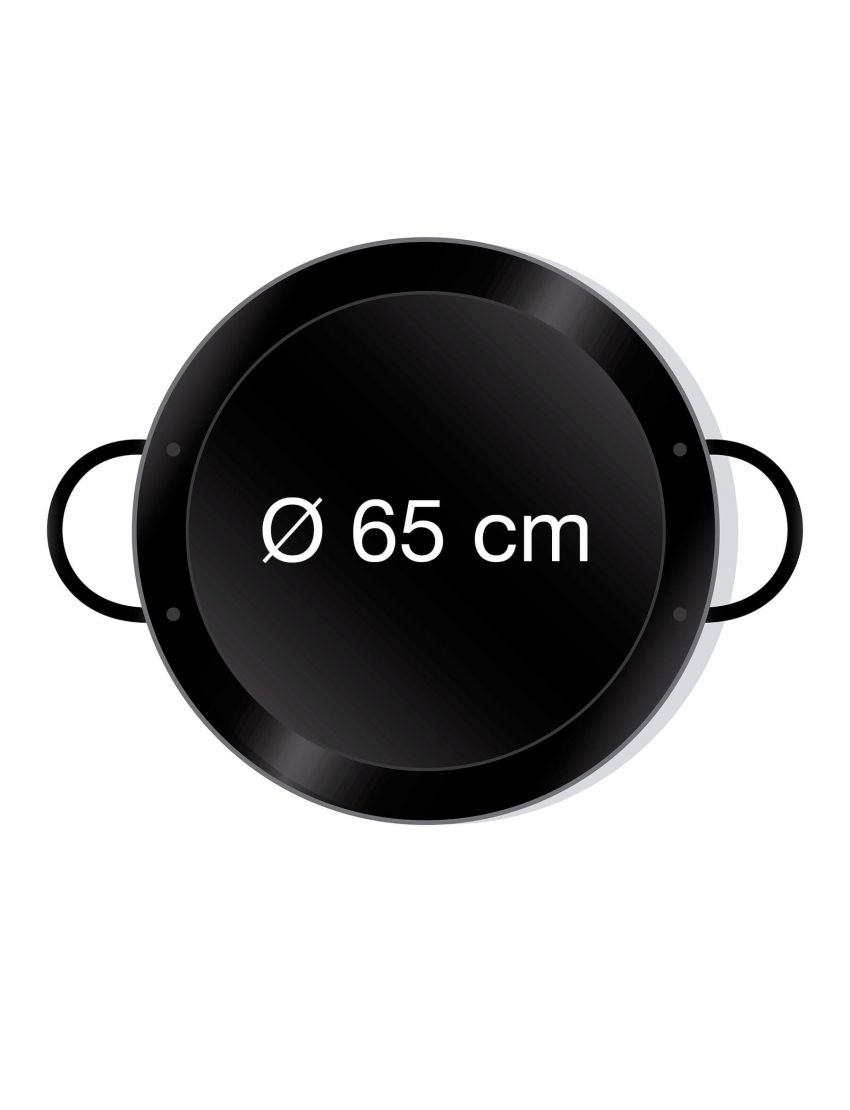 Enameled paella pan Ø 65 cm