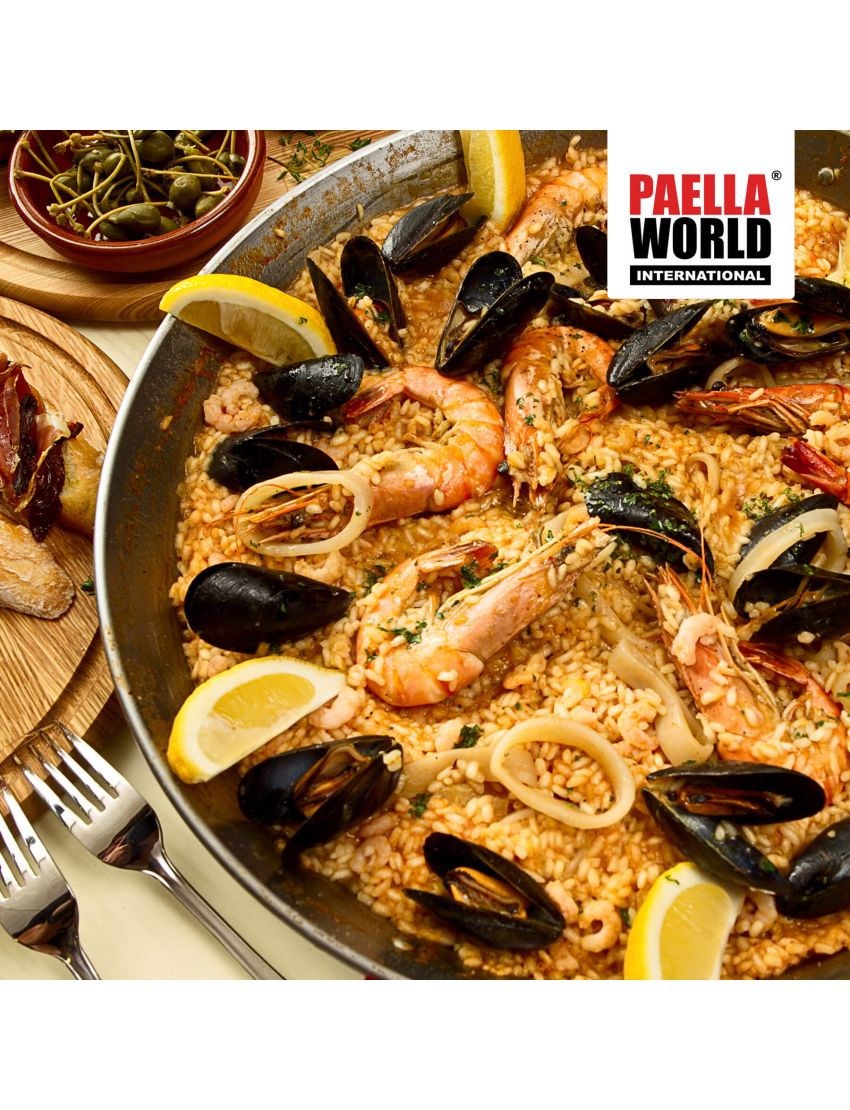 Stainless steel paella pan Ø 70 cm