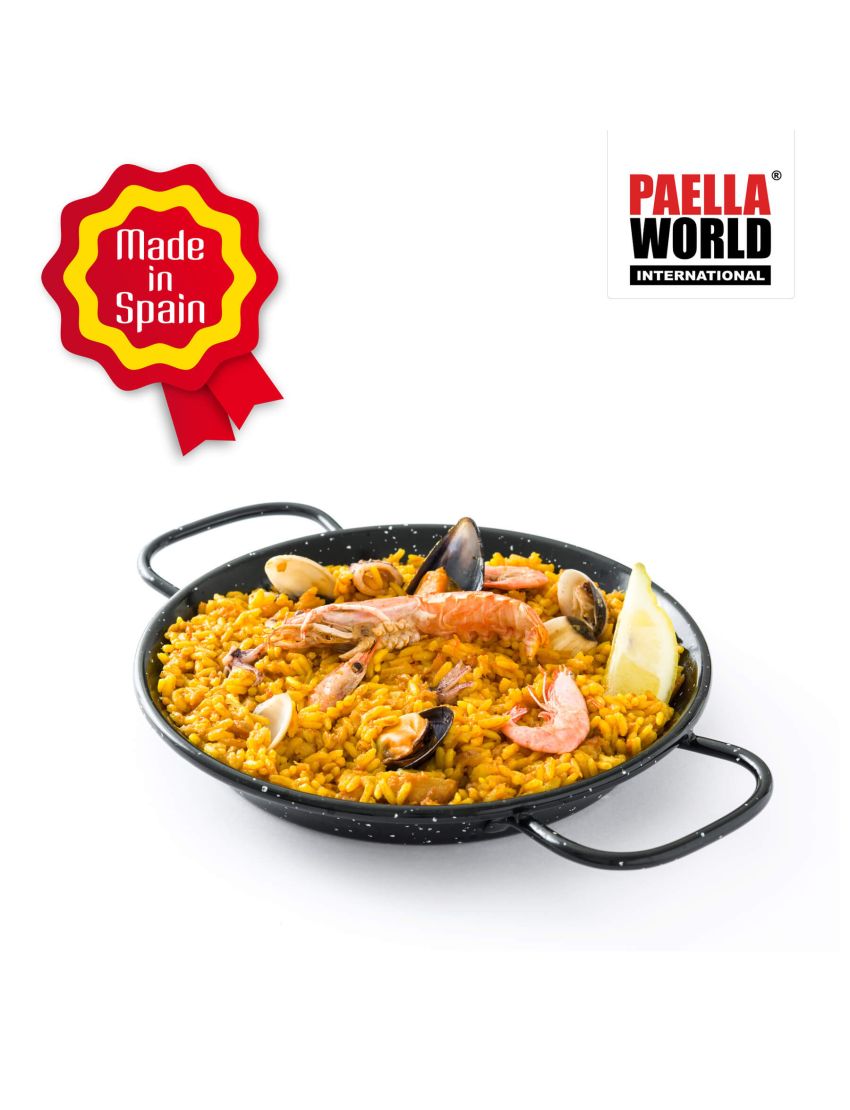 Enameled paella pan Ø 100 cm with 4 handles