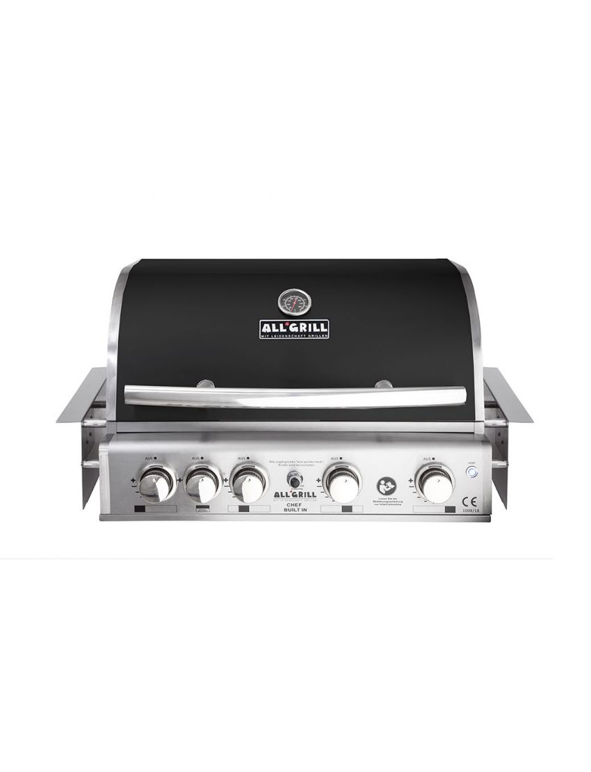 TOP-LINE - ALLGRILL CHEF L Black - BUILT-IN with air system