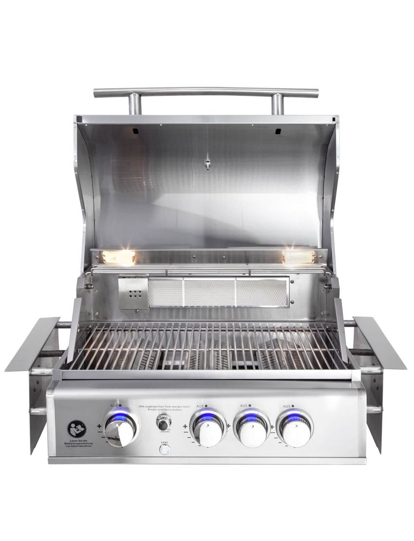 TOP-LINE - ALLGRILL CHEF M Black - BUILT-IN with air system