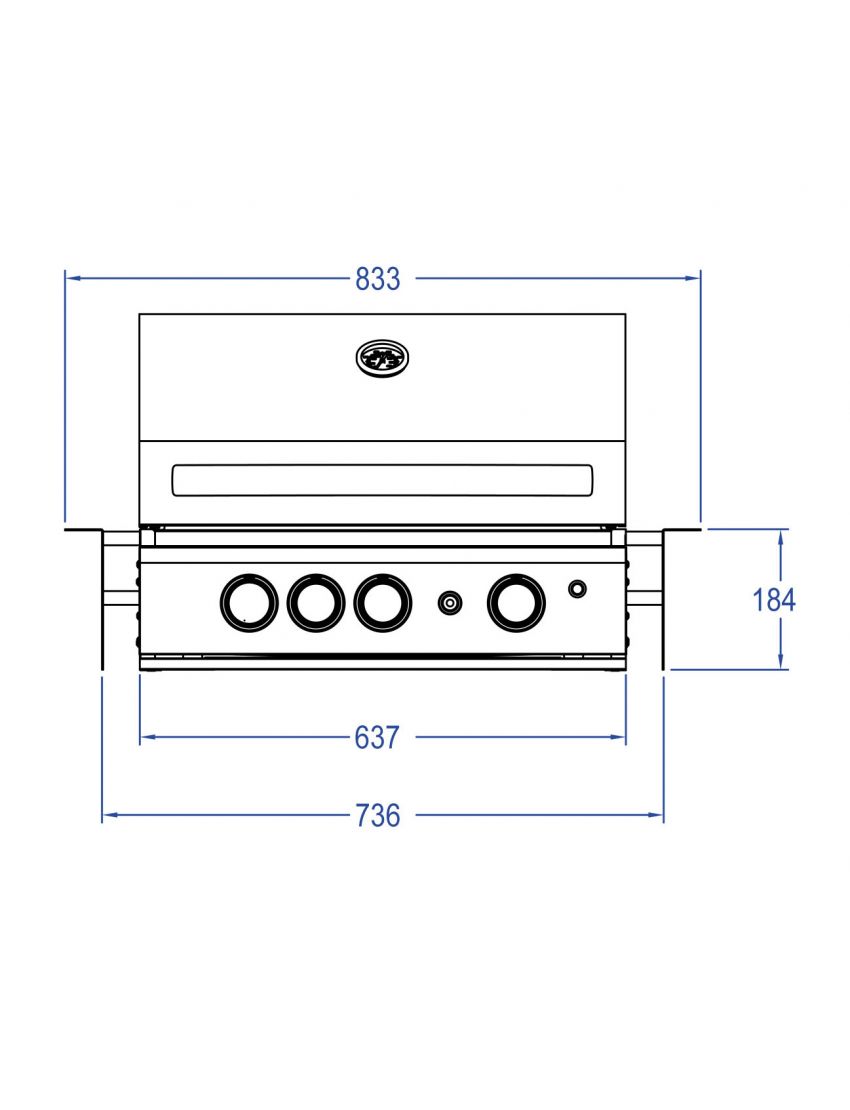 TOP-LINE - ALLGRILL CHEF M - BUILT-IN with Air System