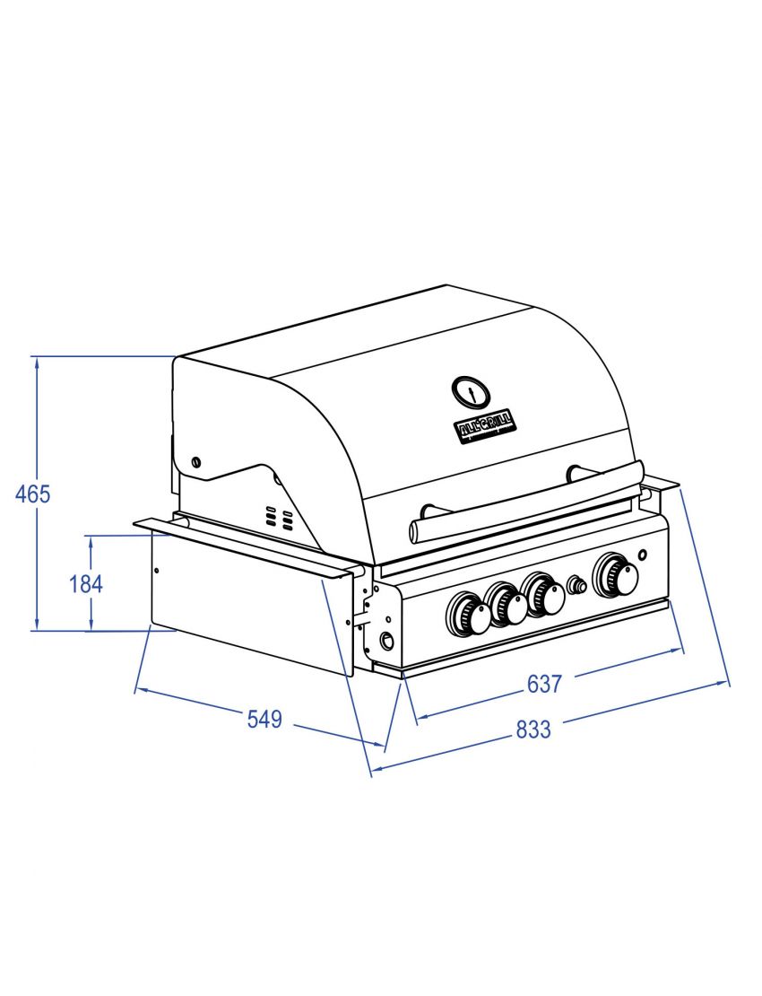 TOP-LINE - ALLGRILL CHEF M - BUILT-IN with Air System