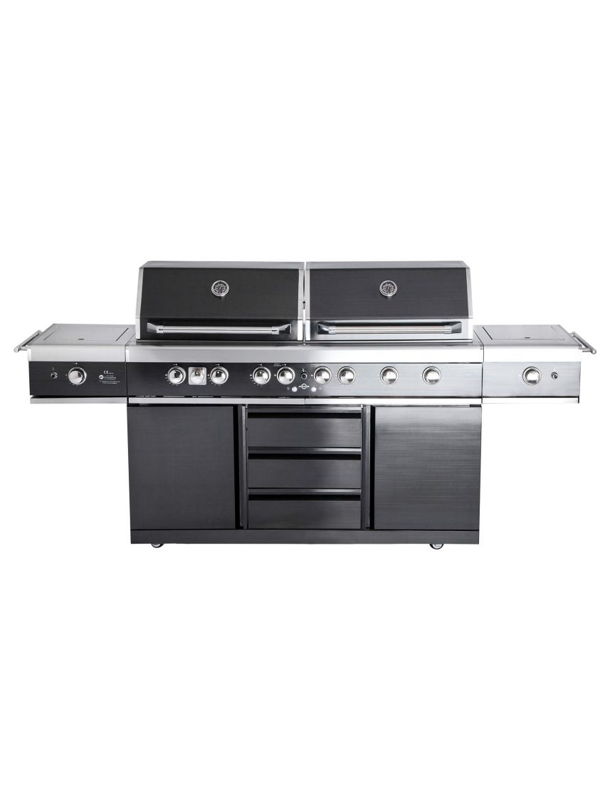 TOP-LINE - ALLGRILL EXTREM Light Steakzone® - BLACK with Air System