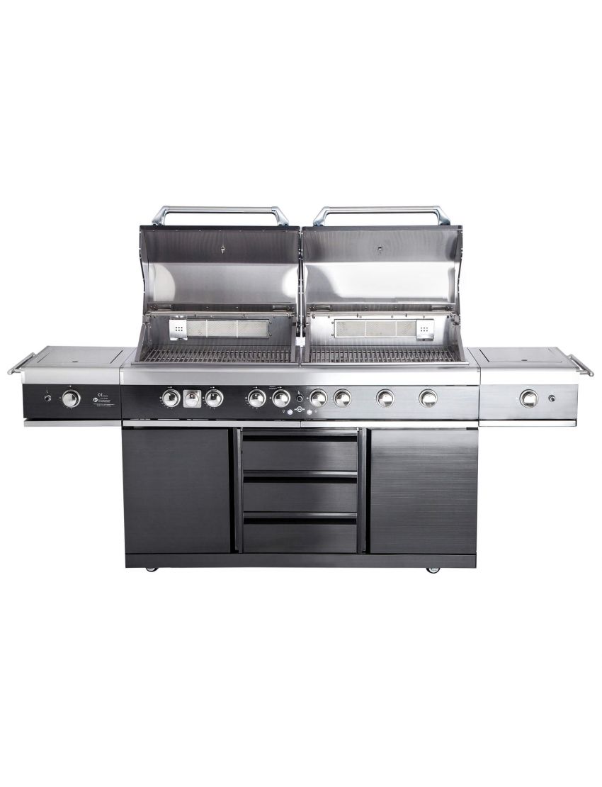 TOP-LINE - ALLGRILL EXTREM Light Steakzone® - BLACK with Air System