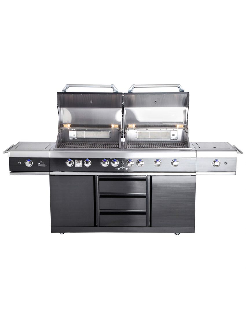 TOP-LINE - ALLGRILL EXTREM Light Steakzone® - BLACK with Air System