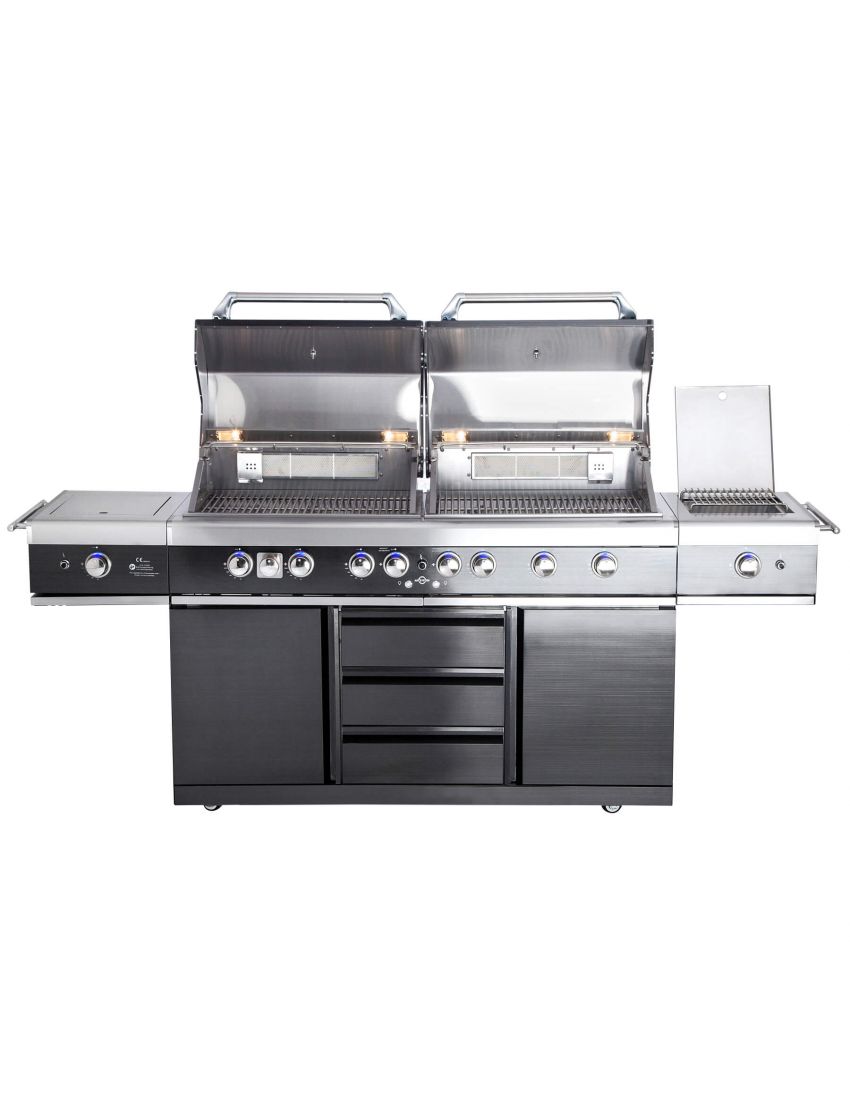 TOP-LINE - ALLGRILL EXTREM Light Steakzone® - BLACK with Air System