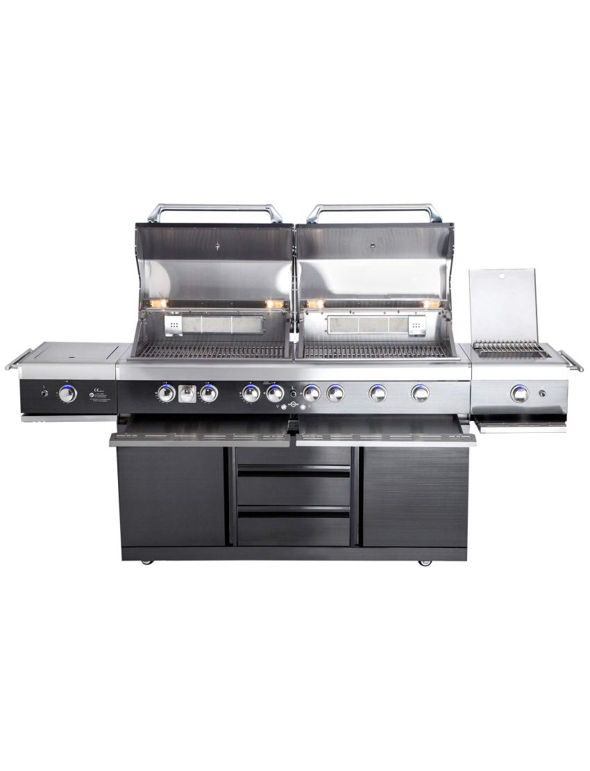 TOP-LINE - ALLGRILL EXTREM Light Steakzone® - BLACK with Air System