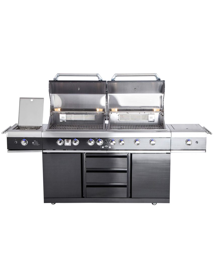 TOP-LINE - ALLGRILL EXTREM Light Steakzone® - BLACK with Air System