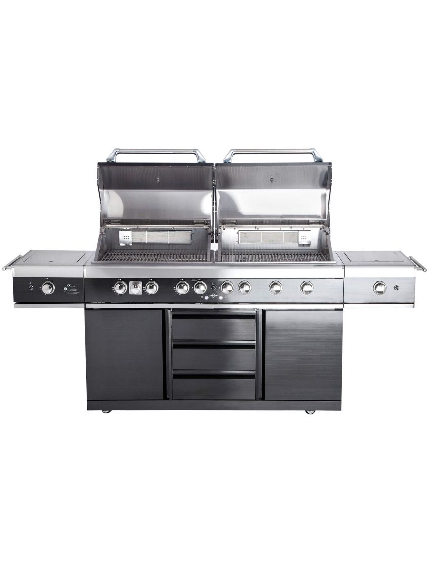 TOP-LINE - ALLGRILL EXTREM Light Steakzone® - BLACK with Air System