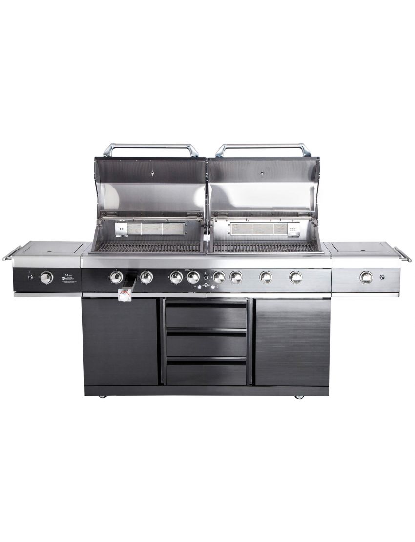 TOP-LINE - ALLGRILL EXTREM Light Steakzone® - BLACK with Air System