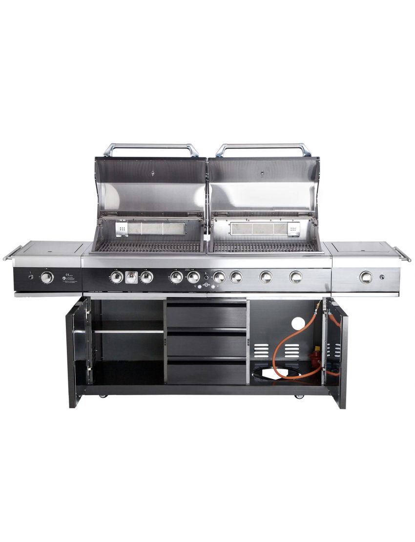TOP-LINE - ALLGRILL EXTREM Light Steakzone® - BLACK with Air System