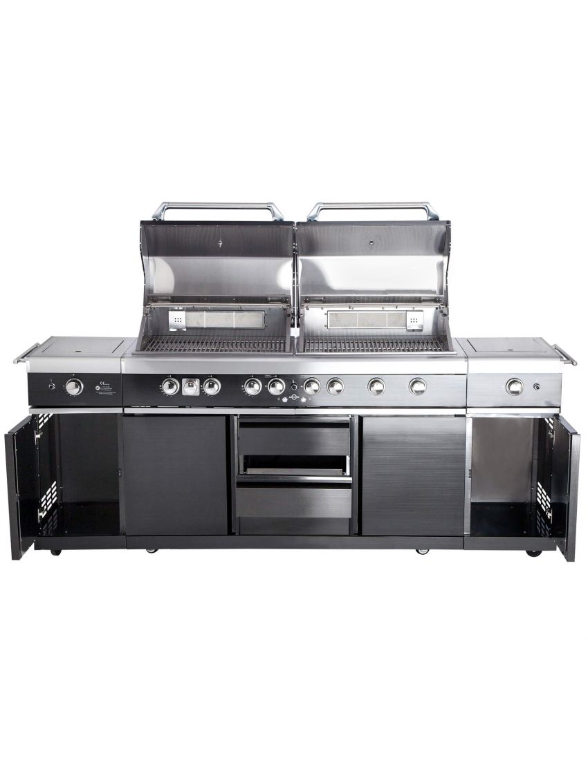 TOP-LINE - ALLGRILL EXTREM Steakzone® - BLACK with Air System