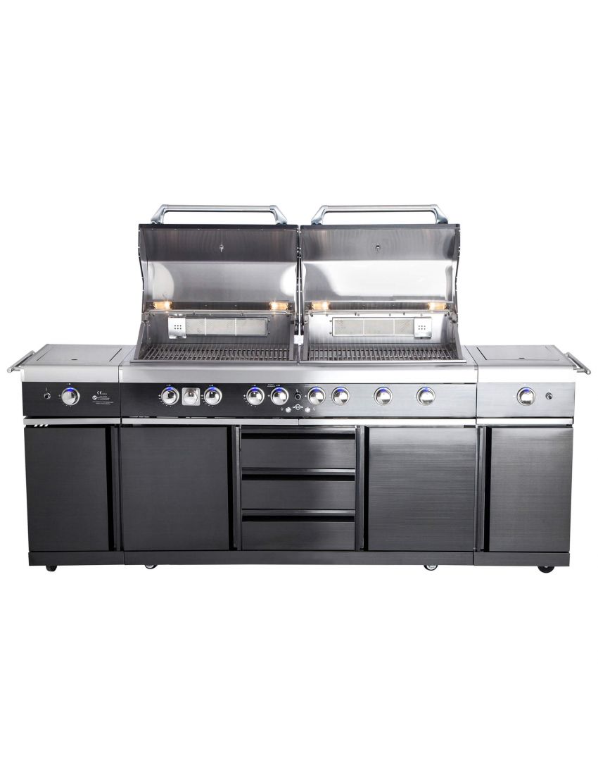 TOP-LINE - ALLGRILL EXTREM Steakzone® - BLACK with Air System