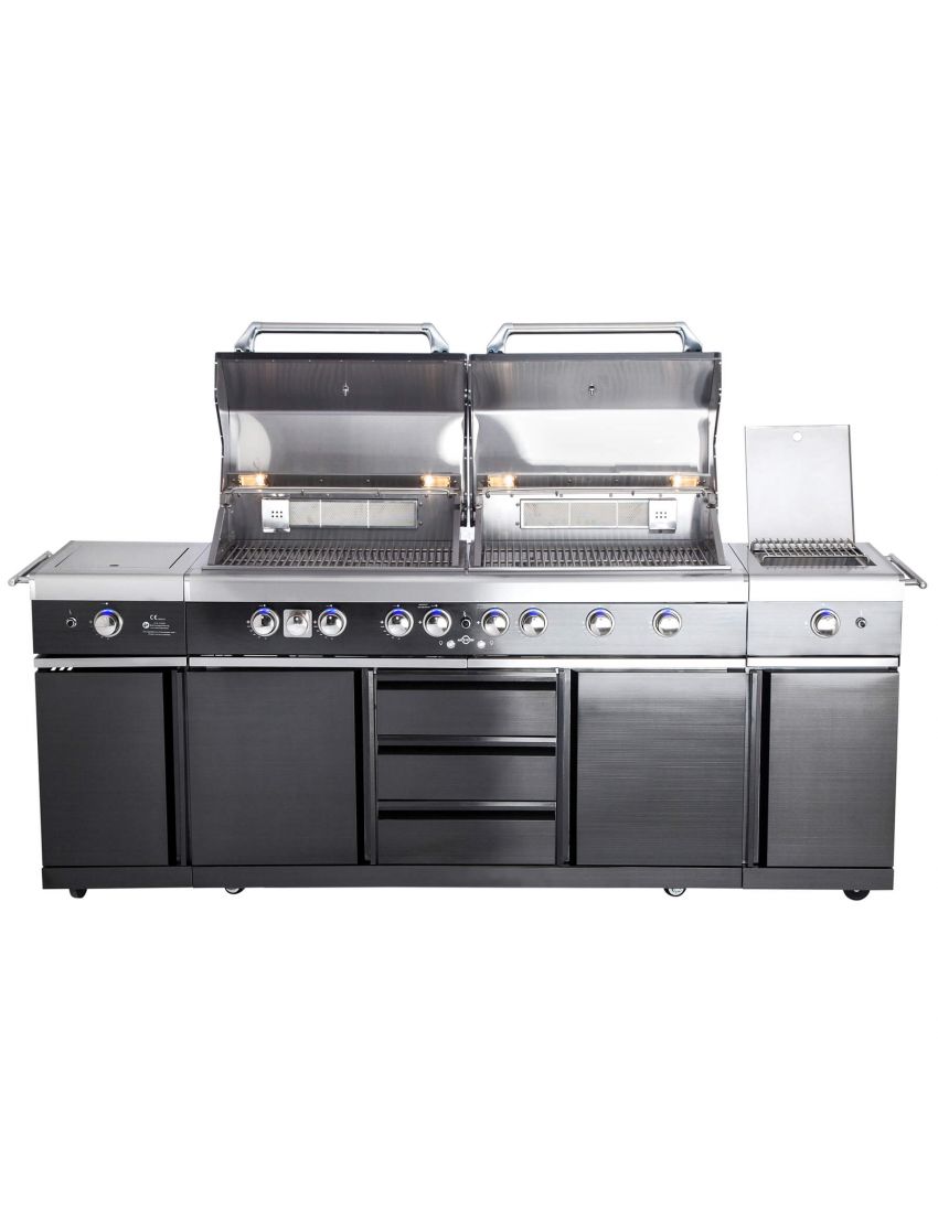 TOP-LINE - ALLGRILL EXTREM Steakzone® - BLACK with Air System