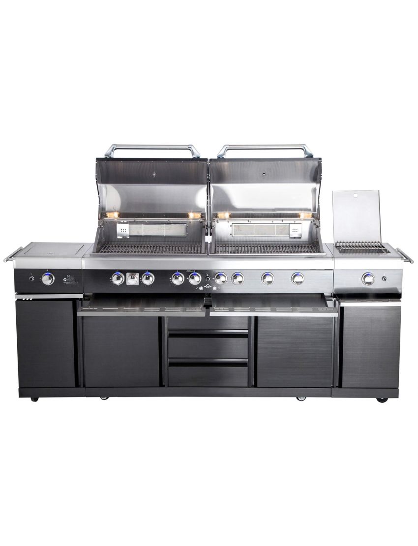 TOP-LINE - ALLGRILL EXTREM Steakzone® - BLACK with Air System