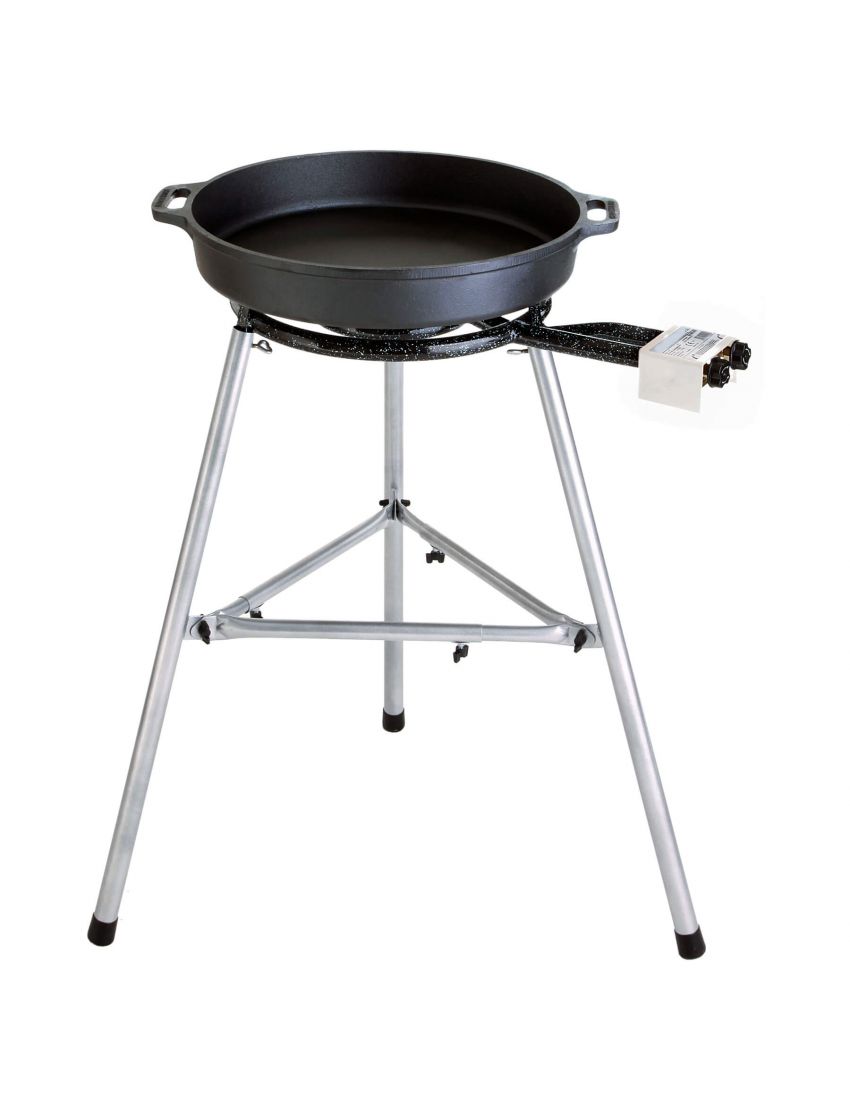 Cast iron pan set 3 with lighter