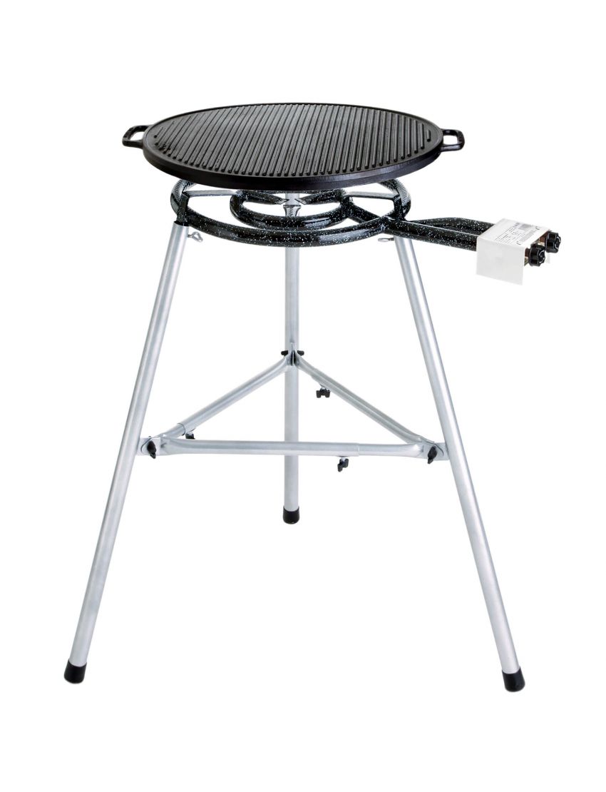 Cast iron grill plate set 3 with lighter