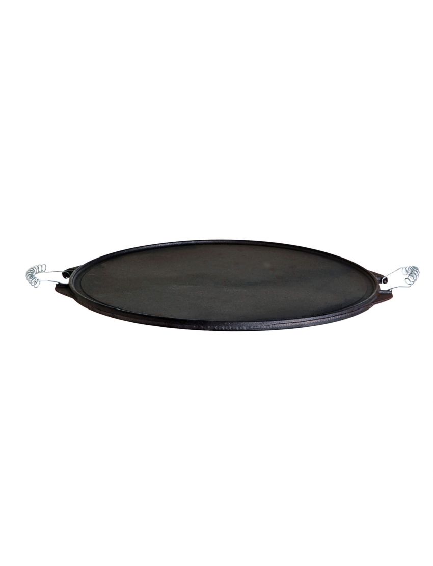 Lightweight cast iron barbecue plate (plancha), Ø 38 cm