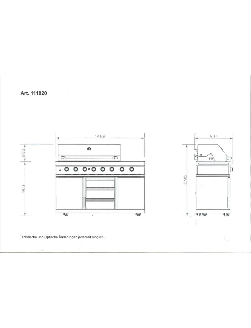 Ultra S8 outdoor kitchen system