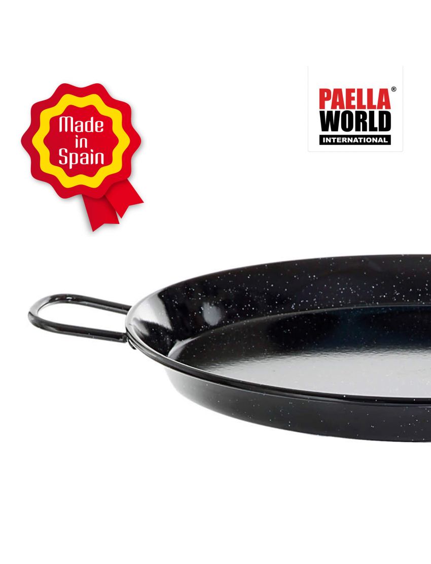 Enameled paella pan  24 cm