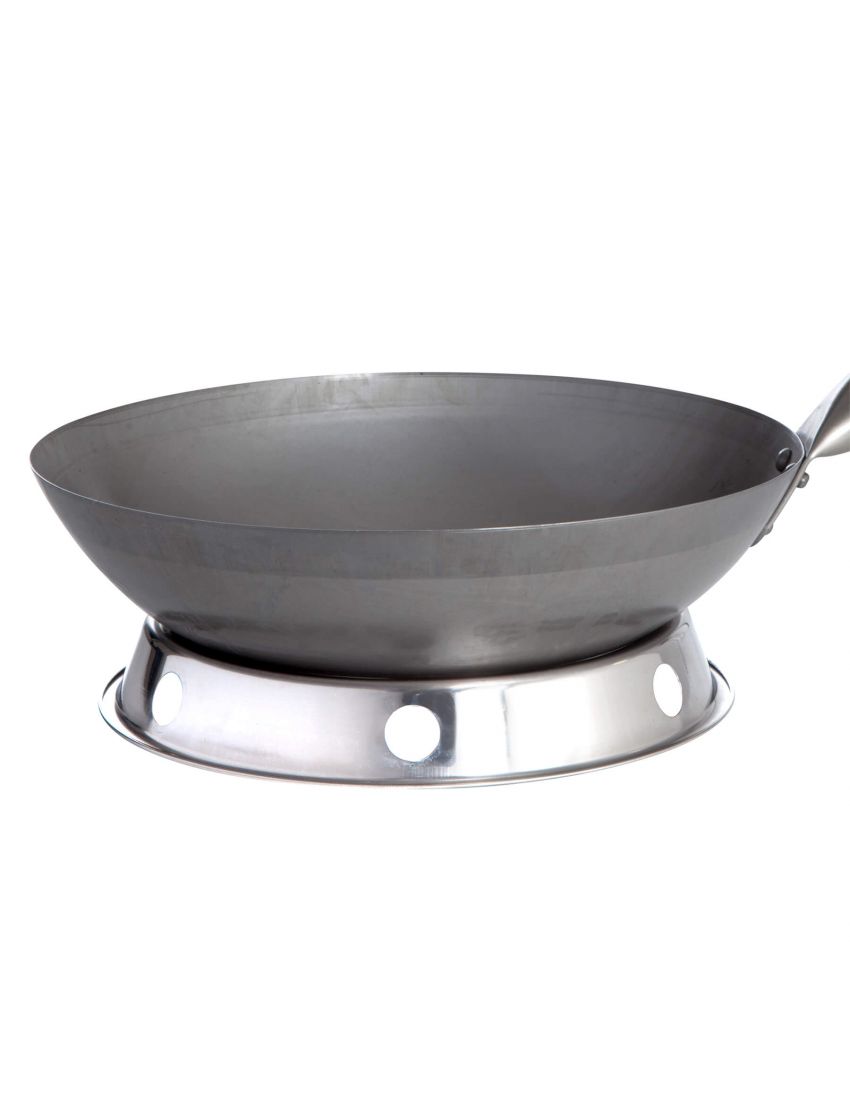 TOP-LINE offer - original Chinese cooking pan, Ø 30 cm and stainless steel cooking ring