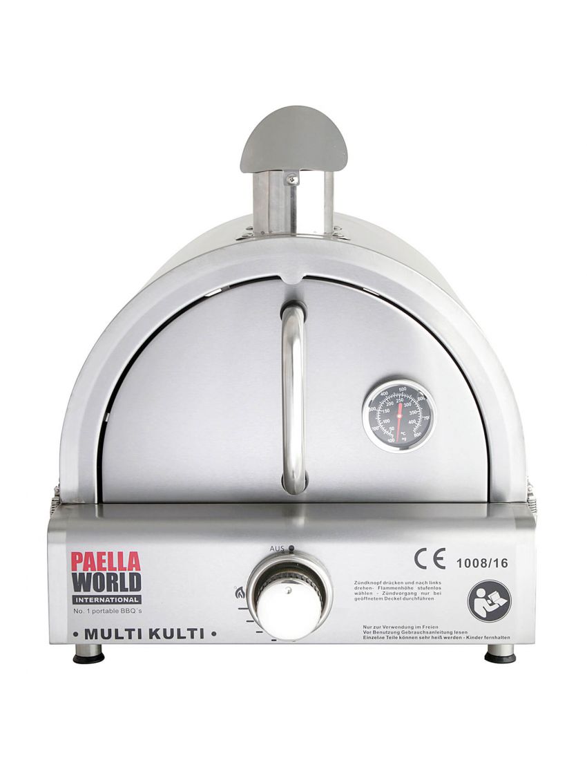 MULTI-KULTI ®, the multifunctional gas grill - WITH FLAME PROTECTION -