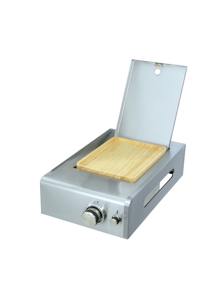 ALLGRILL ice box/cutting board with right side panel
