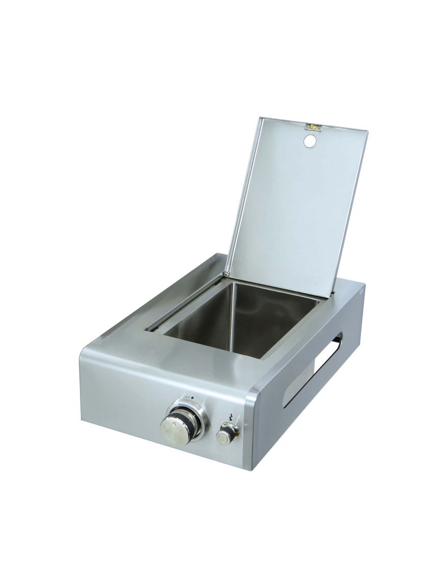 ALLGRILL ice box/cutting board with right side panel