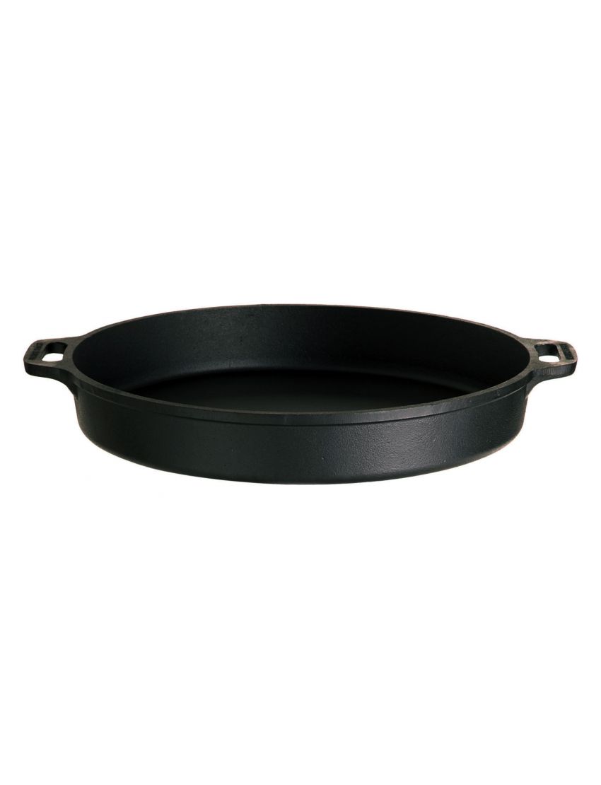 Table cooking set (small) with cast iron pan Ø 40 cm, including gas hose and regulator