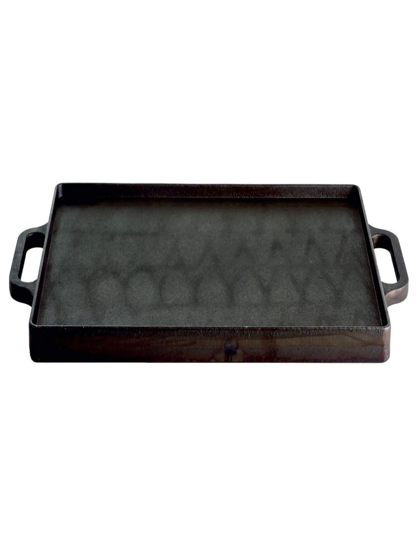 Cast iron grill plate (Plancha), 32 x 32 cm