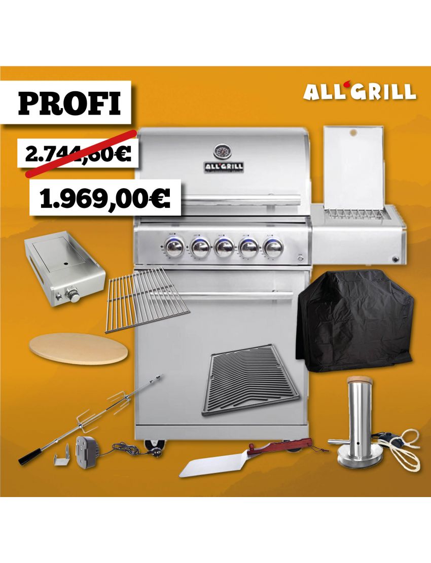 ALLGRILL Chef M promotion in stainless steel 35 years
