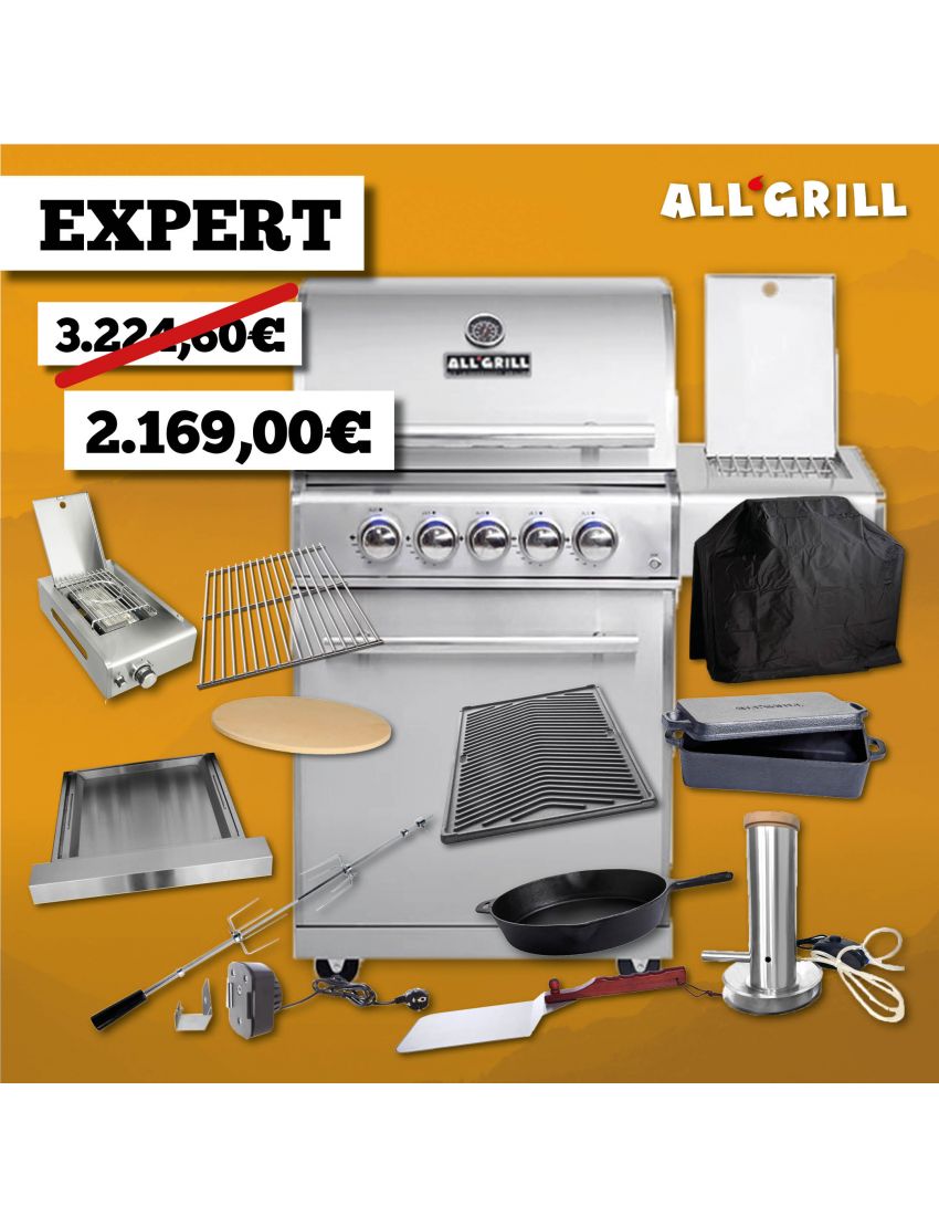 ALLGRILL Chef M promotion in stainless steel 35 years