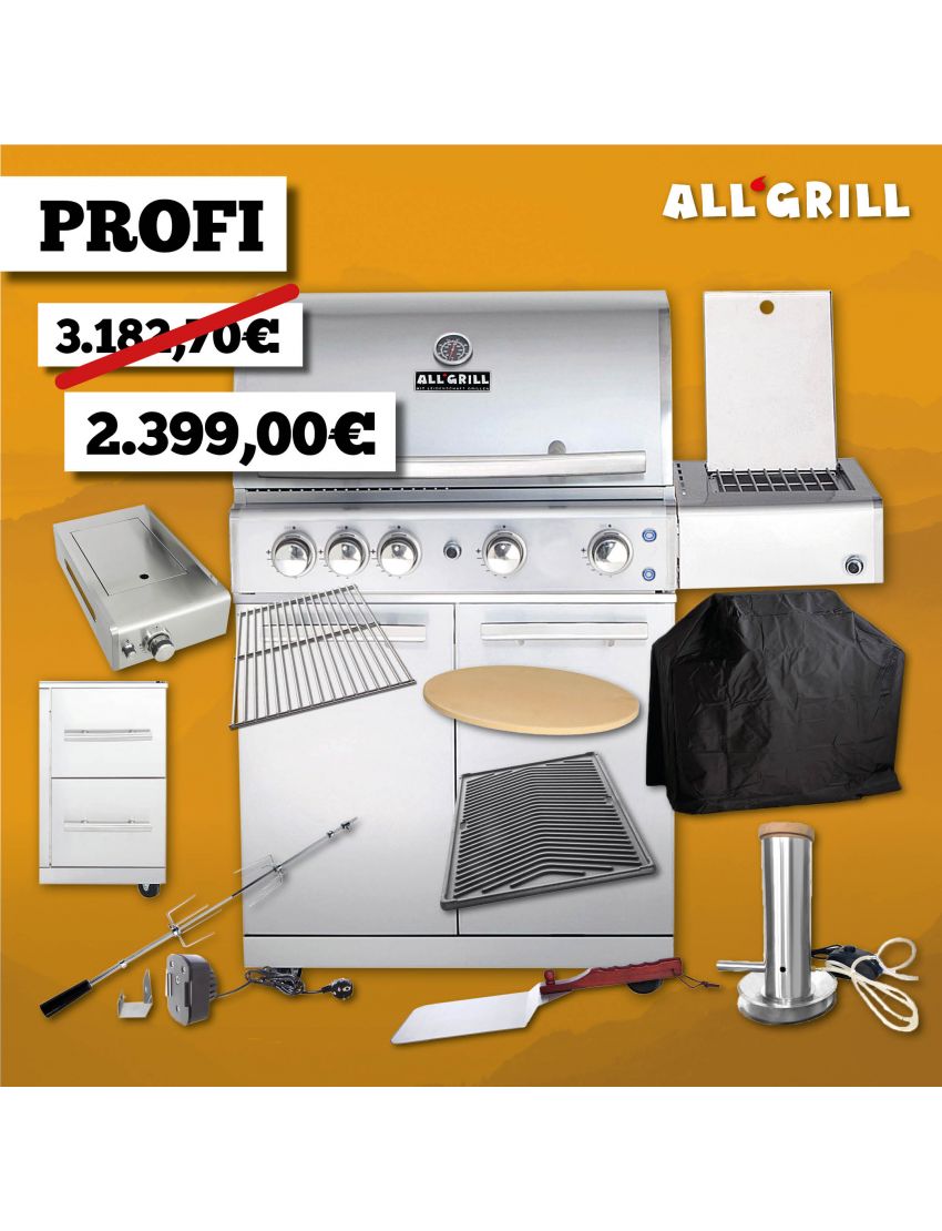 ALLGRILL Chef L promotion in stainless steel 35 years