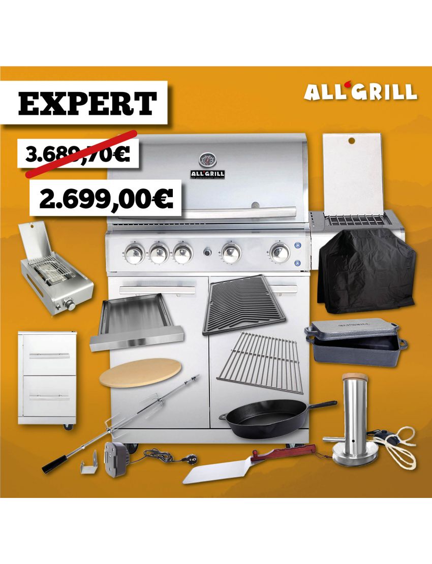 ALLGRILL Chef L promotion in stainless steel 35 years