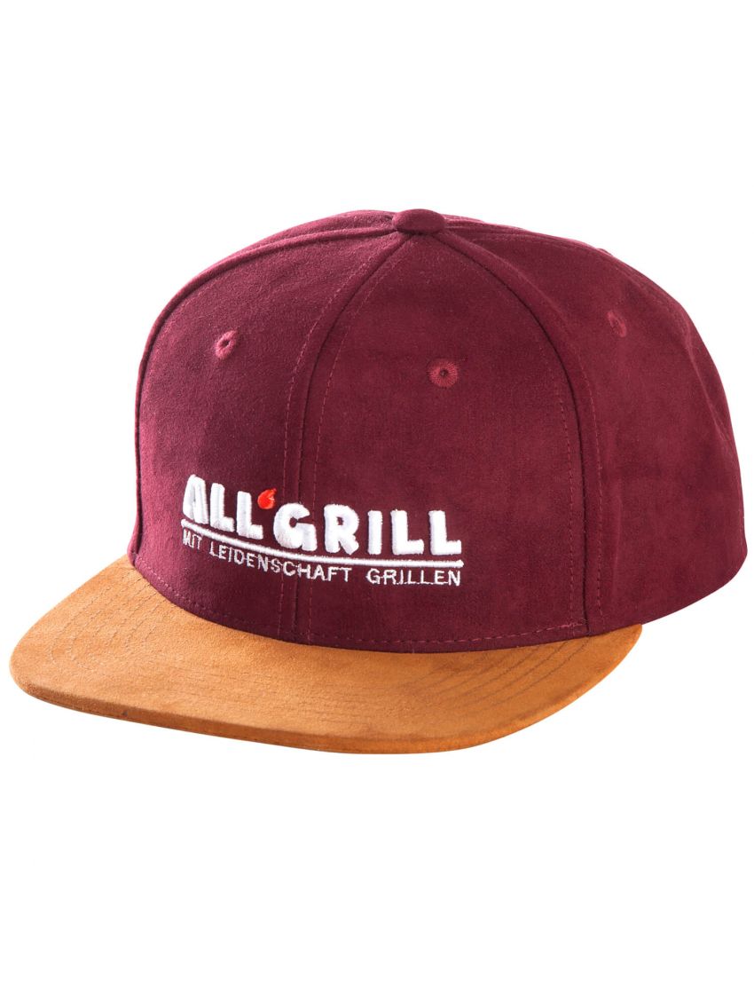 Snapback cap, wine red