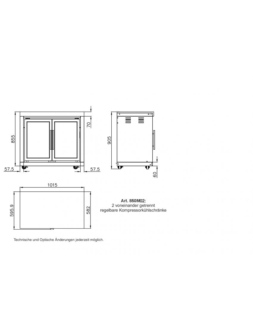 Module 2 – Double refrigerator