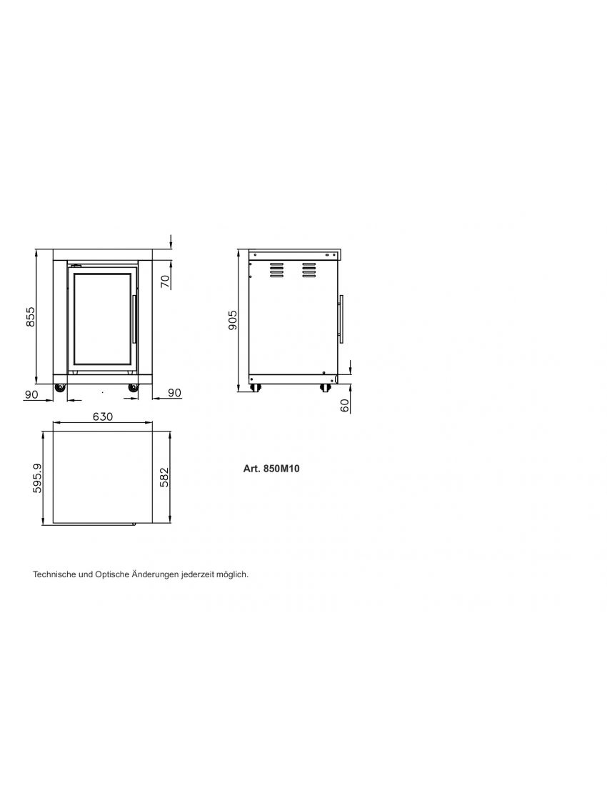 Module 10 – Single refrigerator (Allgrill refrigerator)