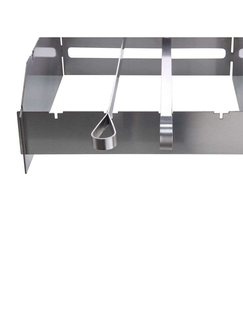 Stainless steel skewer set with splash guard for CHEF S/M/L/XL and Allrounder