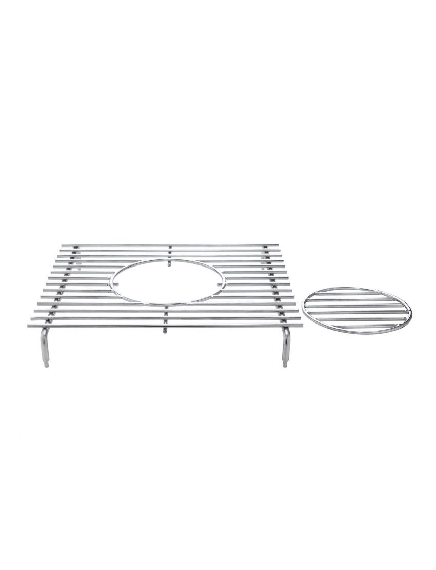 Stainless steel pot rack (with opening) for side burners/burners for Allrounder Modular M/L, CHEF S/M/L/XL