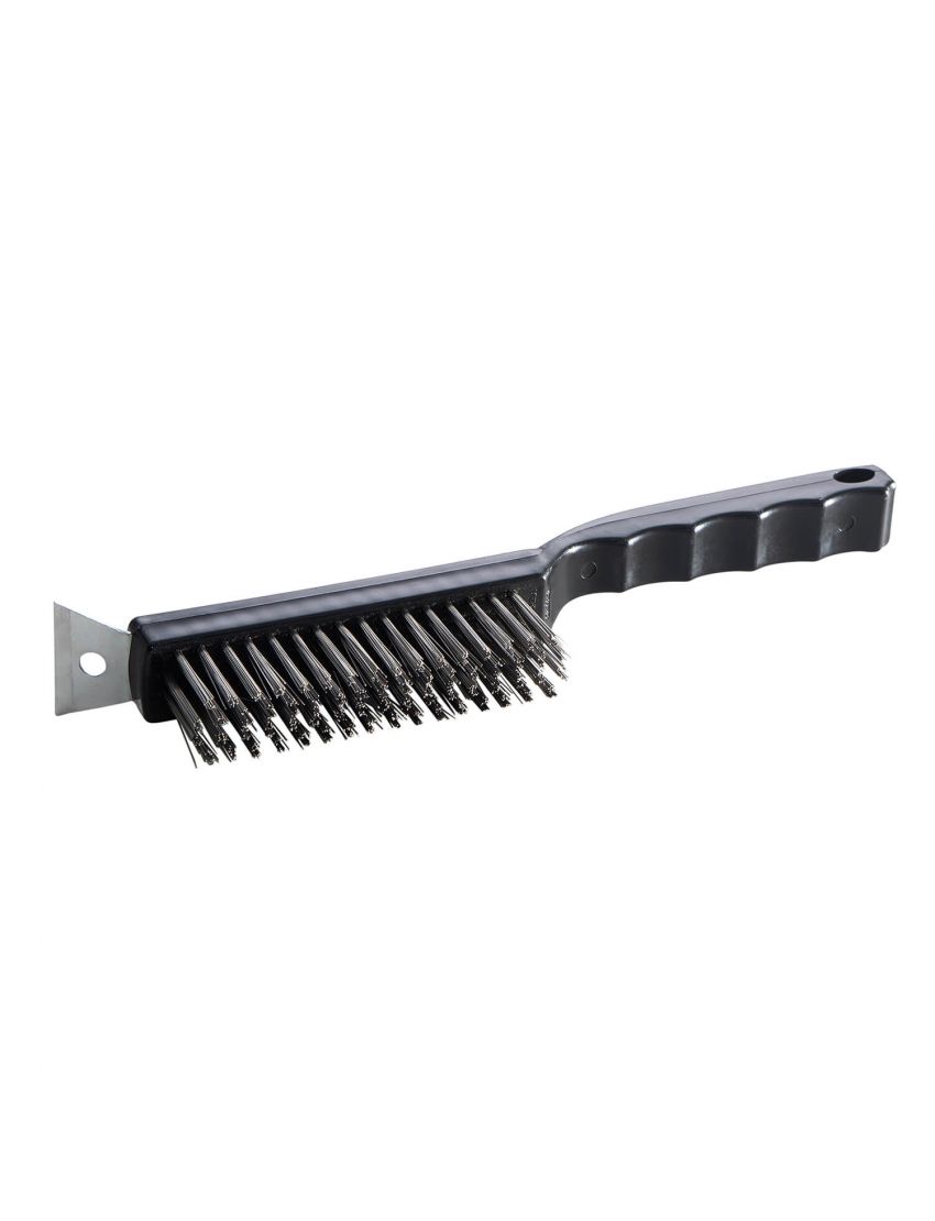 ALLGRILL Cast iron plate cleaning brush 15/29x2.5 cm