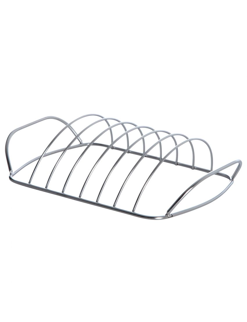 Stainless steel pork rib holder, 30 x 18 x 8 cm