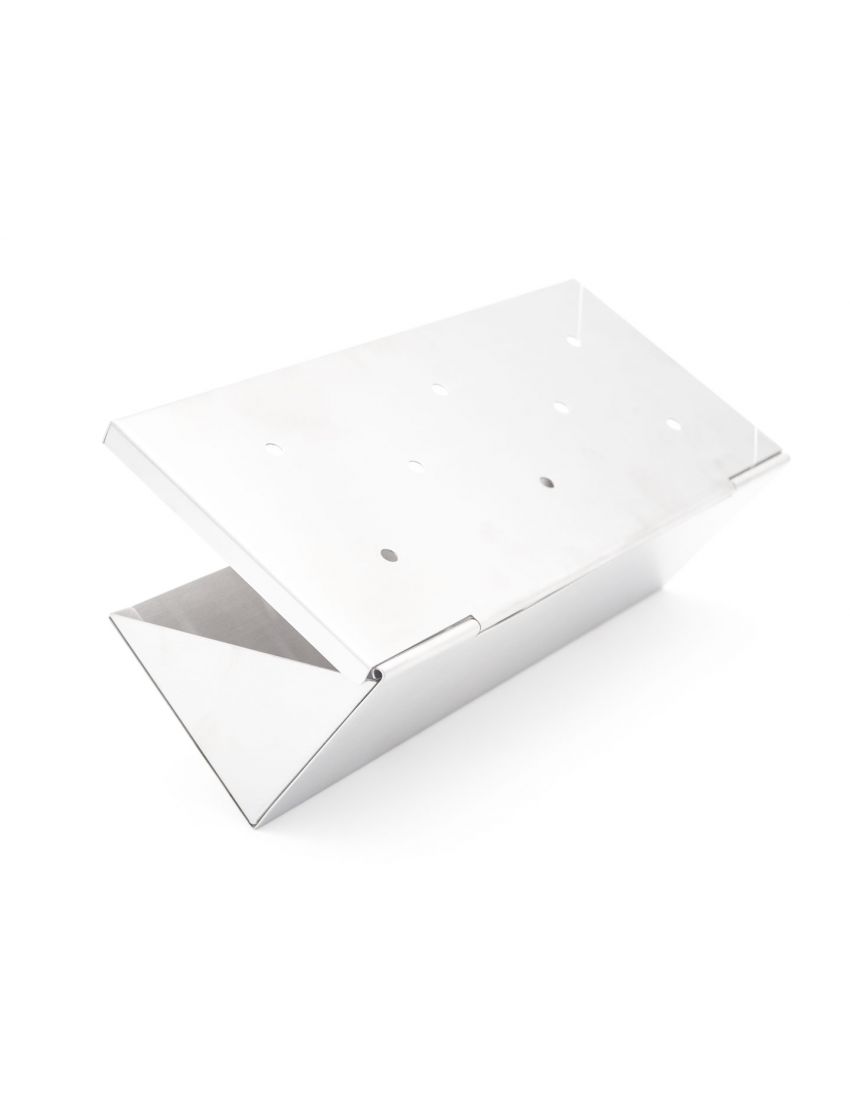 Smoking box with stainless steel wood chips