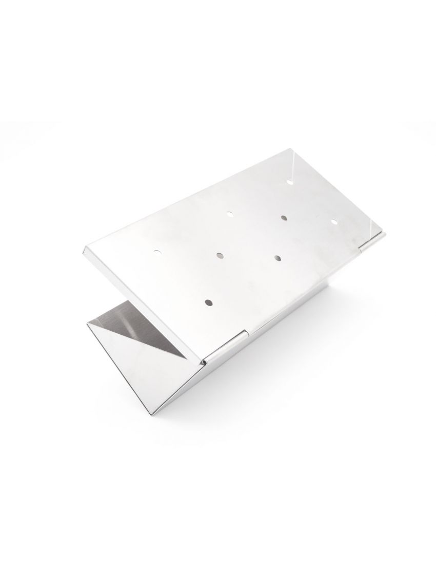 Smoking box with stainless steel wood chips