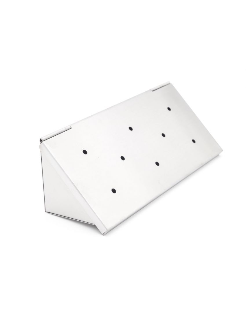 Smoking box with stainless steel wood chips