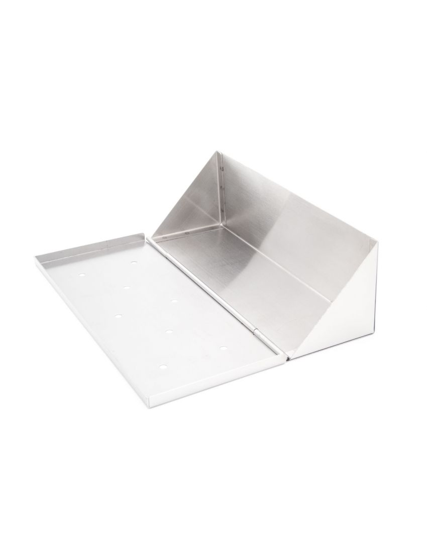 Smoking box with stainless steel wood chips