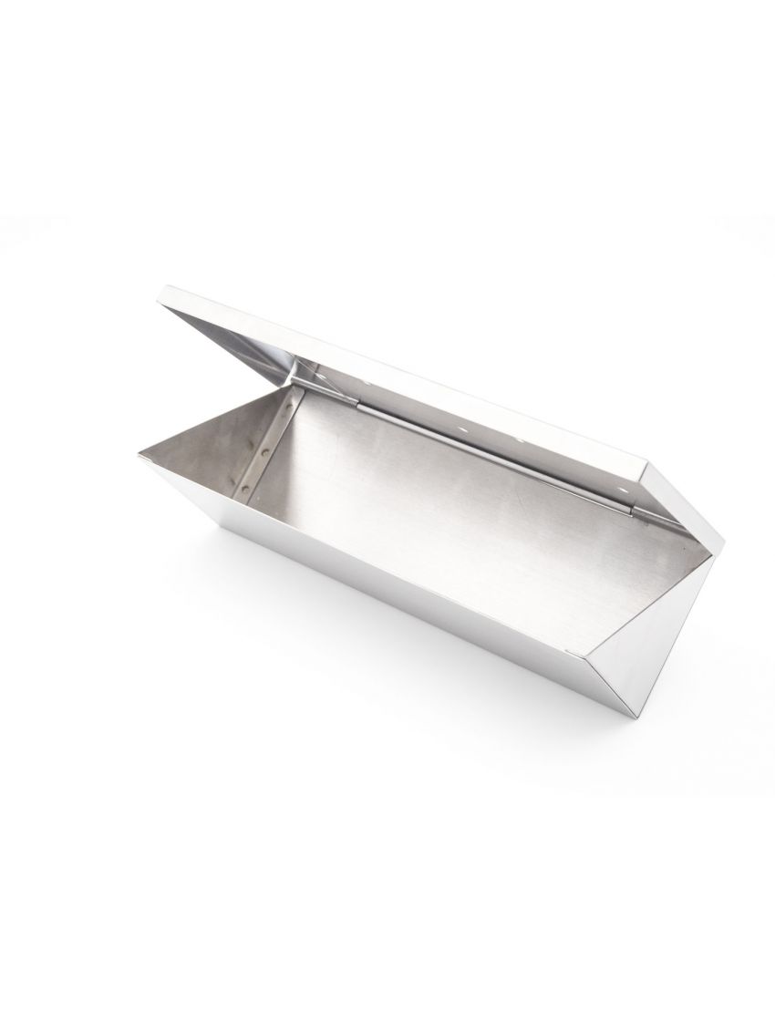 Smoking box with stainless steel wood chips
