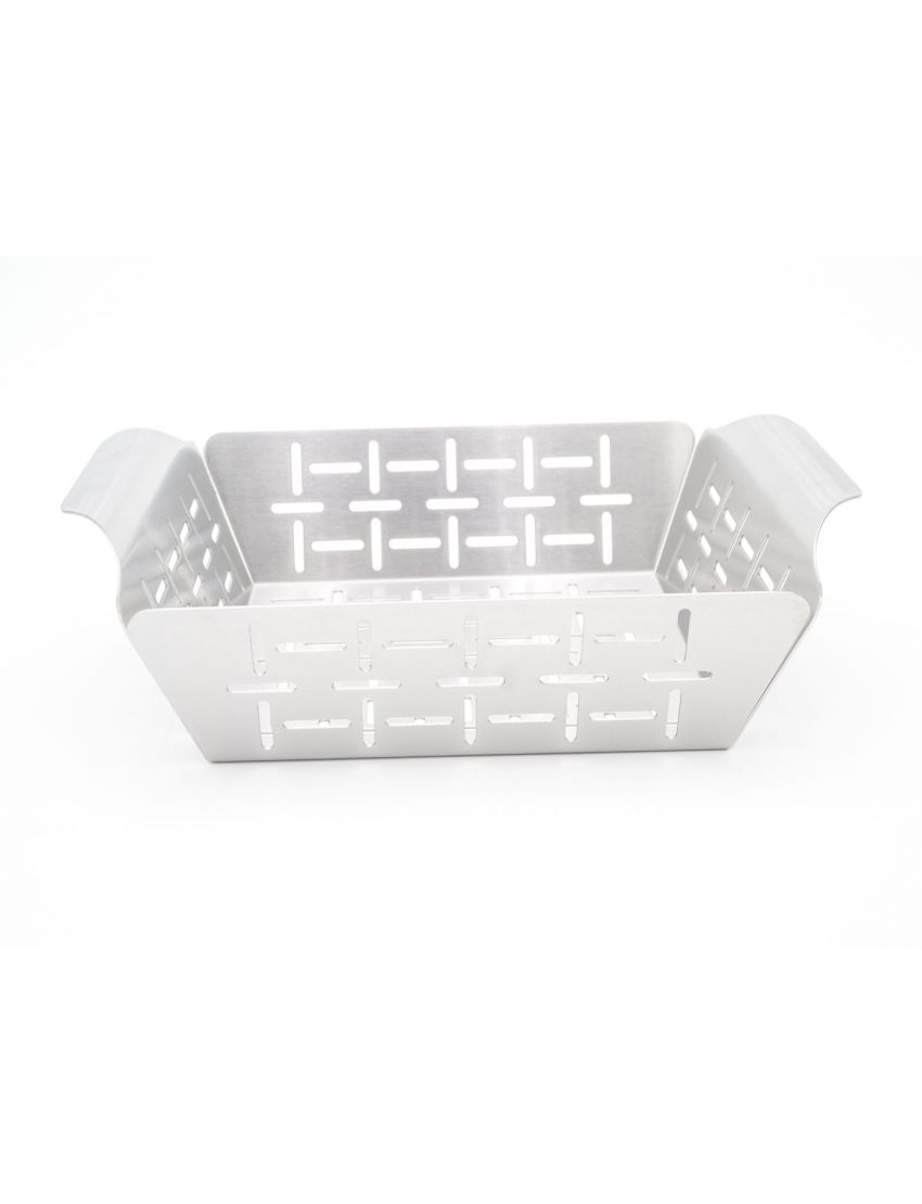 Stainless steel grill basket, 19 x 24 x 5.5 cm